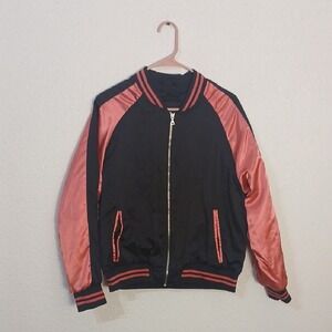 Glam Black Jacket with Red Accents